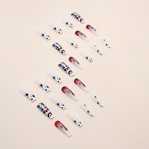 12 Sizes-24 Pcs Press On Nails W956