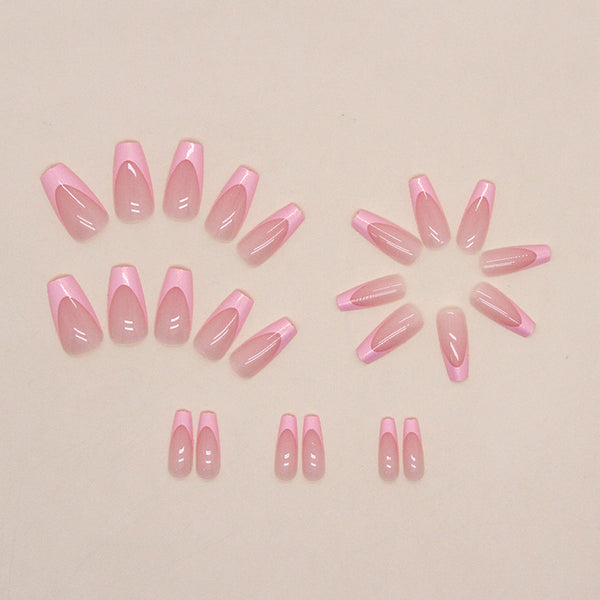 12 Sizes-24 Pcs Press On Nails W858