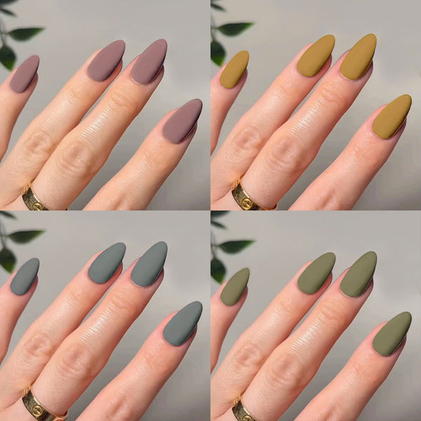 12 Sizes-24 Pcs Press On Nails JP2998