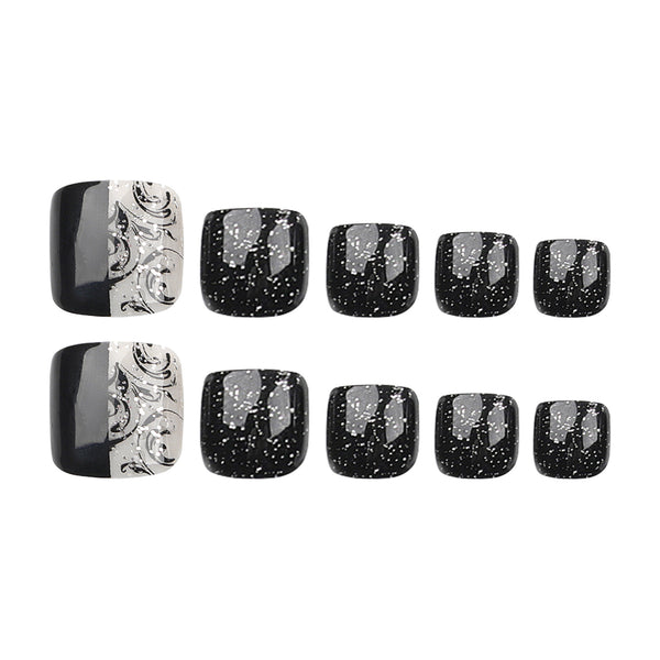 12 Sizes-24 Pcs Press On Nails JP3214