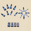 12 Sizes-24 Pcs Press On Nails Y926