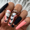 12 Sizes-24 Pcs Press On Nails W813