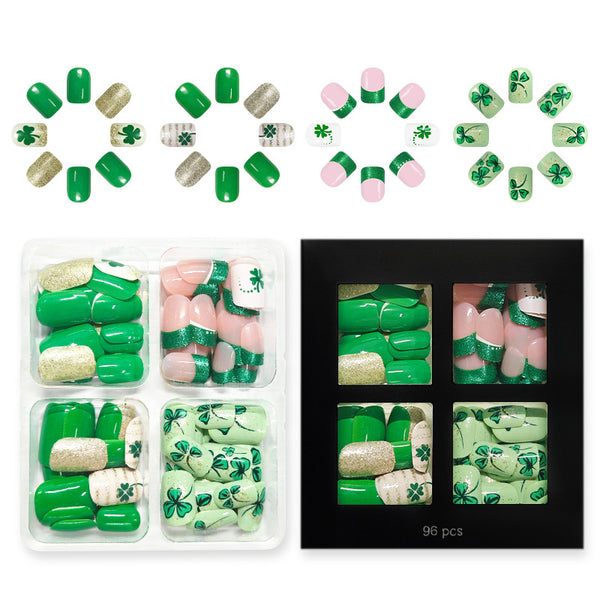 96 Pcs Press On Nails StPat-4-96pcs