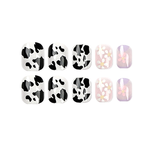 12 Sizes-24 Pcs Press On Nails JP1499