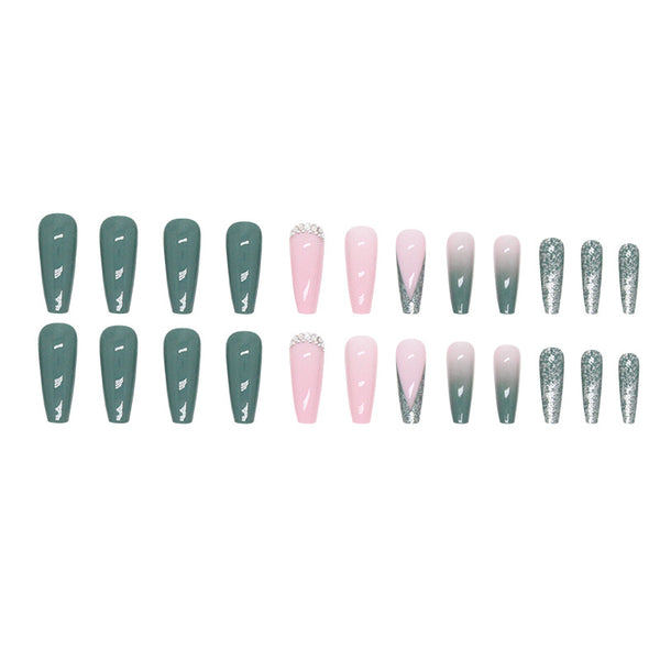 12 Sizes-24 Pcs Press On Nails Z701