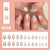 12 Sizes-24 Pcs Press On Nails Z1076