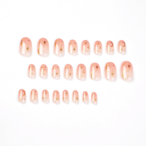 12 Sizes-24 Pcs Press On Nails JP1793