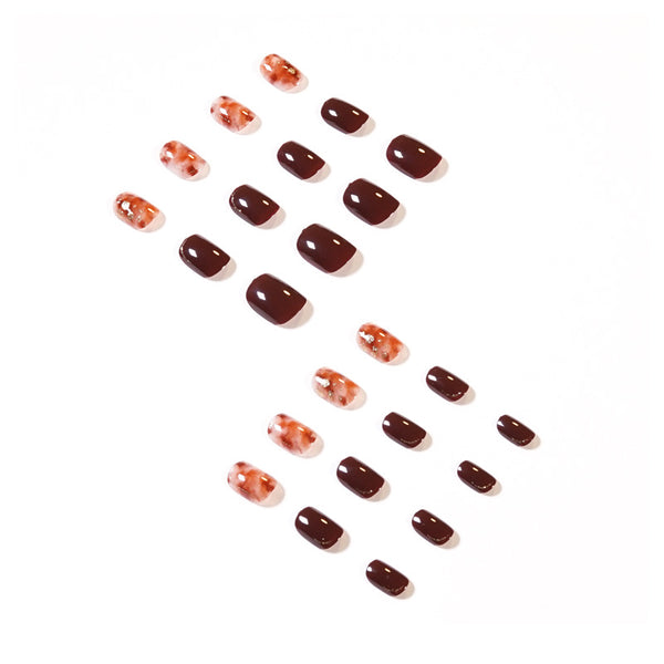 12 Sizes-24 Pcs Press On Nails JP1459