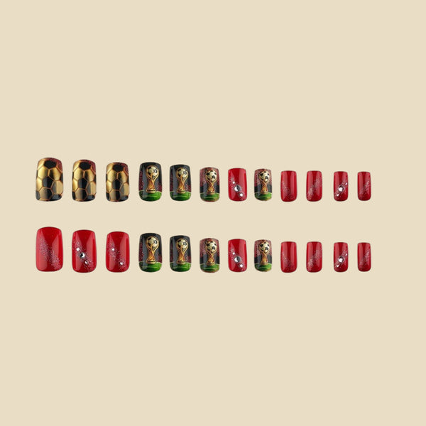 12 Sizes-24 Pcs Press On Nails y2068-z-24