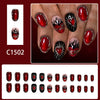 12 Sizes-24 Pcs Press On Nails C1502
