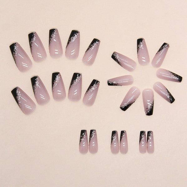 12 Sizes-24 Pcs Press On Nails W1191