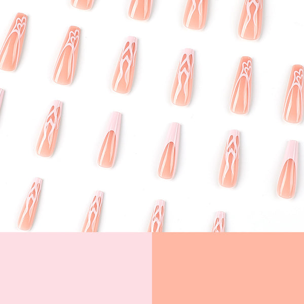 12 Sizes-24 Pcs Press On Nails JP2392