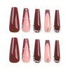 12 Sizes-24 Pcs Press On Nails JP3081