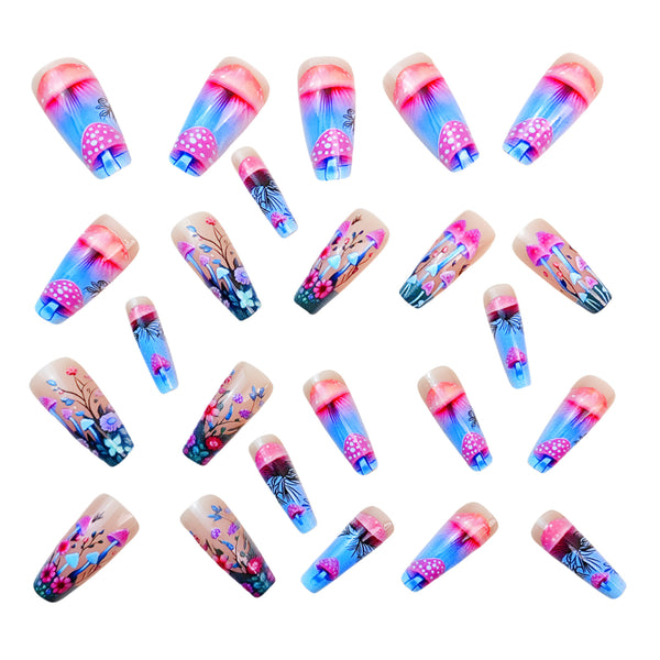 12 Sizes-24 Pcs Press On Nails Y777