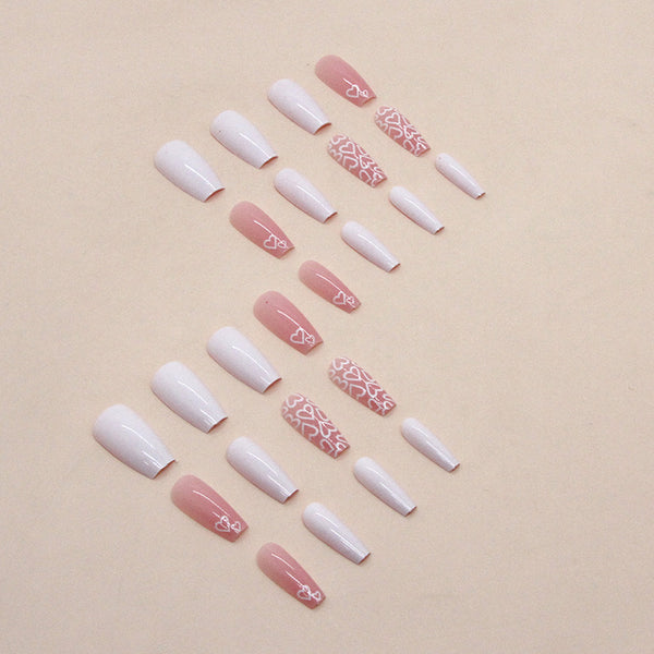 12 Sizes-24 Pcs Press On Nails W853