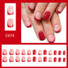 12 Sizes-24 Pcs Press On Nails C674