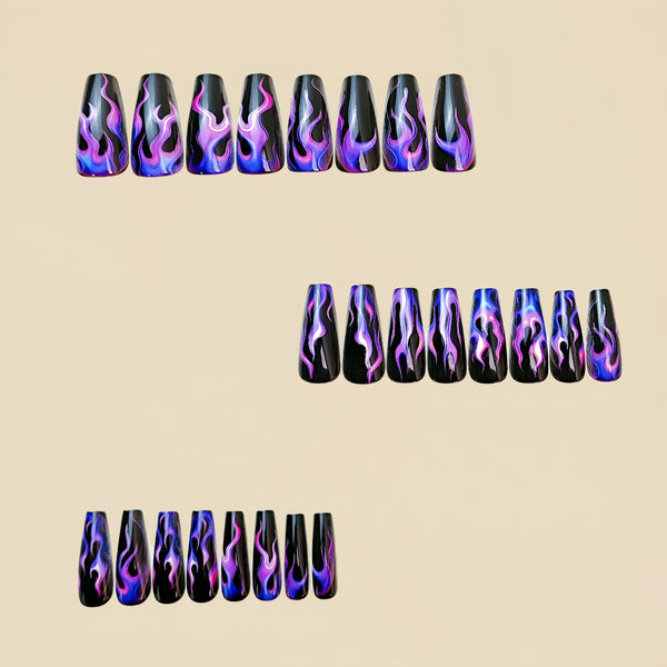12 Sizes-24 Pcs Press On Nails Y699