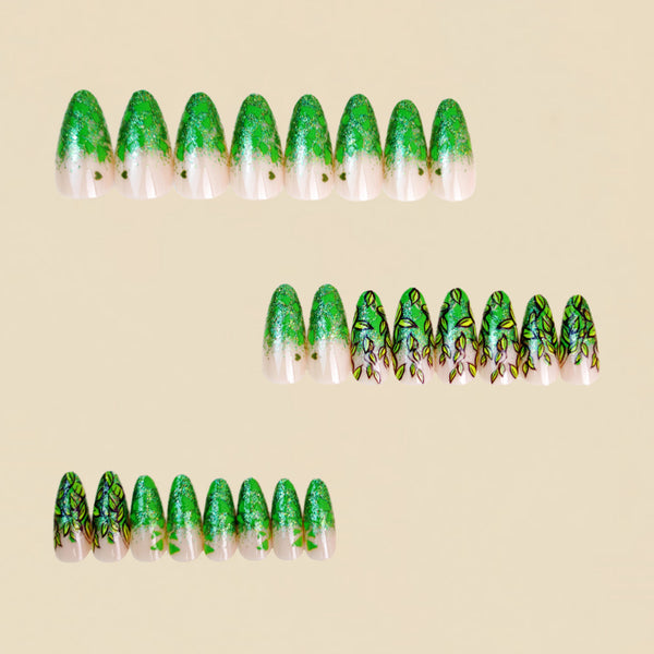 12 Sizes-24 Pcs Press On Nails Y1730