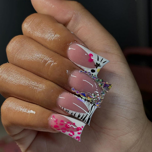 12 Sizes-24 Pcs Press On Nails JP3672