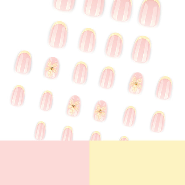 12 Sizes-24 Pcs Press On Nails JP4197