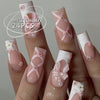 12 Sizes-24 Pcs Press On Nails BZ1417