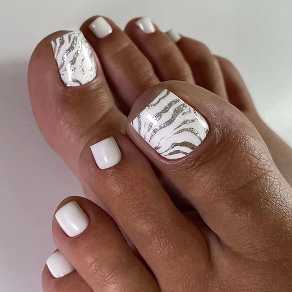 12 Sizes-24 Pcs Press On Nails F122