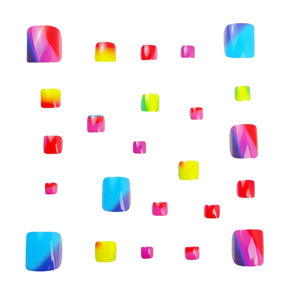 12 Sizes-24 Pcs Press On Nails Y596