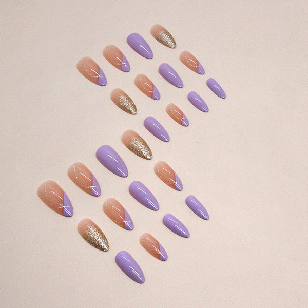 12 Sizes-24 Pcs Press On Nails W1313