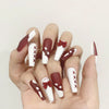 12 Sizes-24 Pcs Press On Nails JP1394