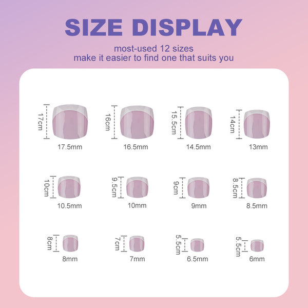 108 Pcs Press On Nails D001