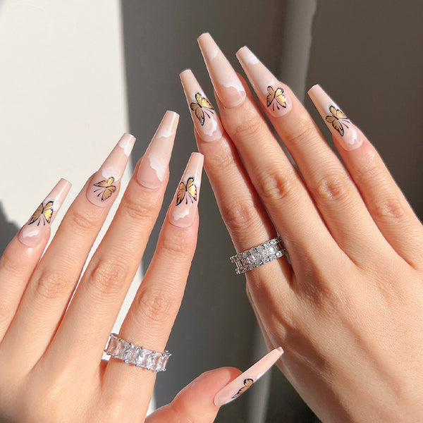 12 Sizes-24 Pcs Press On Nails JP2491