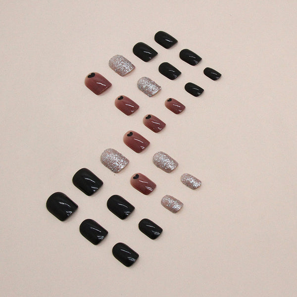 12 Sizes-24 Pcs Press On Nails R801