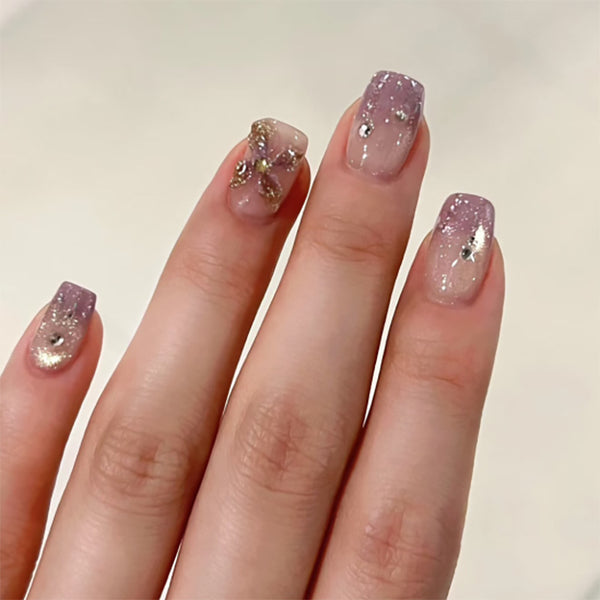12 Sizes-24 Pcs Press On Nails JL0688