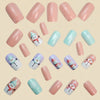 12 Sizes-24 Pcs Press On Nails Y1223