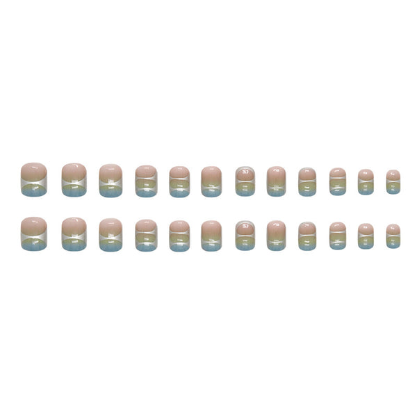 12 Sizes-24 Pcs Press On Nails R816