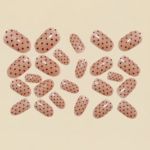 12 Sizes-24 Pcs Press On Nails Y1737