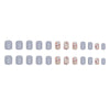 12 Sizes-24 Pcs Press On Nails W1306