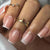 French Glossy Medium Pink Square Press on Nails