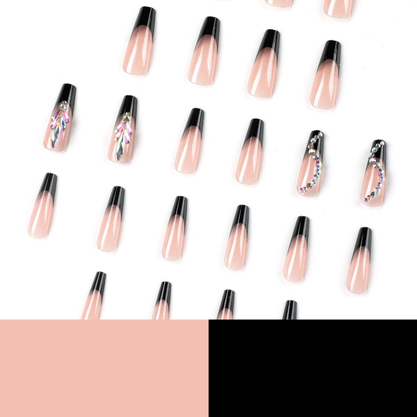 12 Sizes-24 Pcs Press On Nails JP2446
