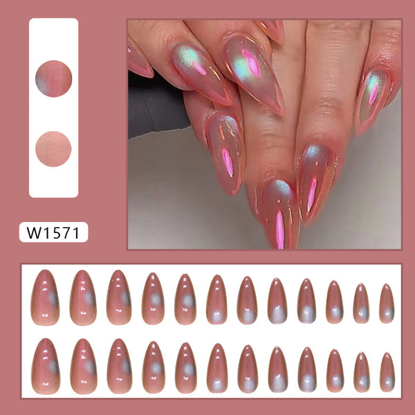 12 Sizes-24 Pcs Press On Nails W1571
