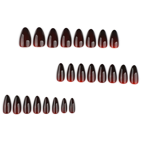 12 Sizes-24 Pcs Press On Nails JP4108
