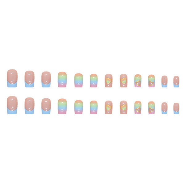 12 Sizes-24 Pcs Press On Nails W510