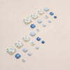 12 Sizes-24 Pcs Press On Nails F094