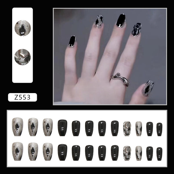 12 Sizes-24 Pcs Press On Nails Z553