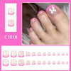 12 Sizes-24 Pcs Press On Nails C1018