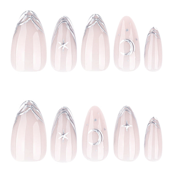 12 Sizes-24 Pcs Press On Nails JP4277
