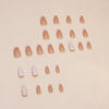 12 Sizes-24 Pcs Press On Nails W1490