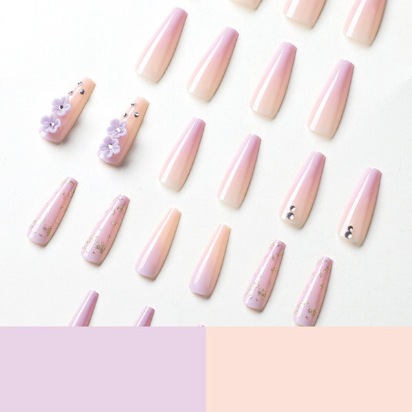 12 Sizes-24 Pcs Press On Nails JP1709