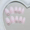 12 Sizes-24 Pcs Press On Nails Z1343
