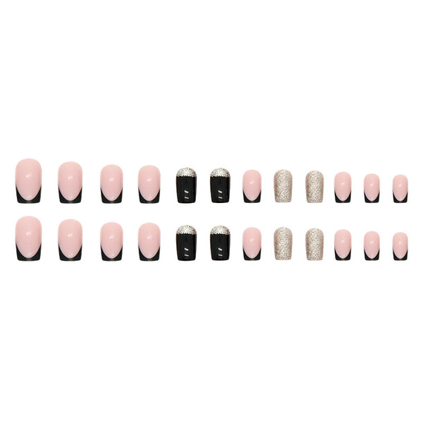 12 Sizes-24 Pcs Press On Nails W552